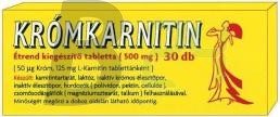 Krómkarnitin tabletta 30 db (30 db) ML004487-15-4