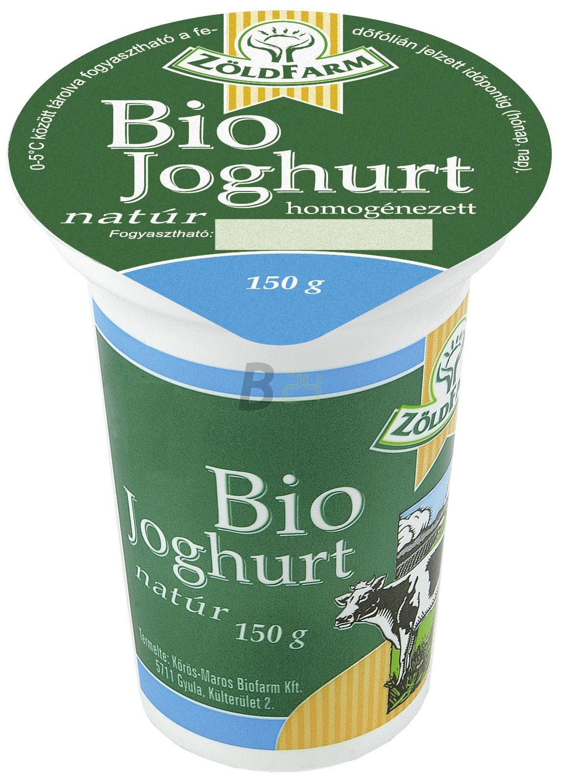 Zöldfarm bio joghurt natúr 150 g (150 g) ML016914-40-4