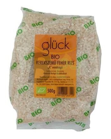 Glück bio fehér rizs kerekszemű 500 g (500 g) ML024116-35-1