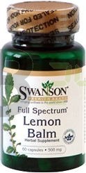 Swanson citromfű levél lemon balm kapsz. (60 db) ML051223-34-9