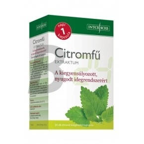 Interherb citromfű extraktum kapszula (30 db) ML067271-17-7