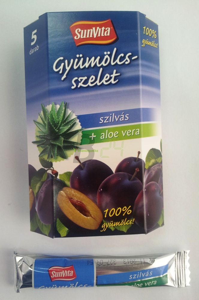 Sunvita gyümölcsszelet szilvás+aloe vera (5X15 g) ML069659-28-5