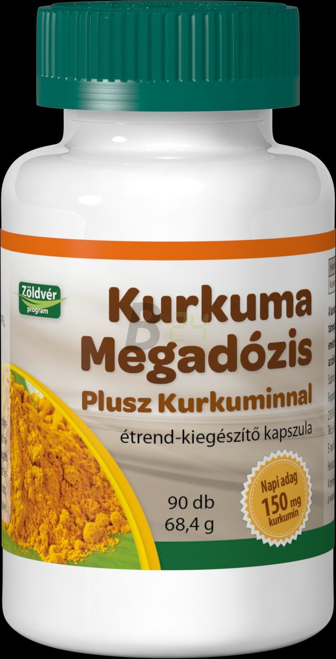 Zöldvér kurkuma megadózis kapszula 90 db (90 db) ML073975-33-12