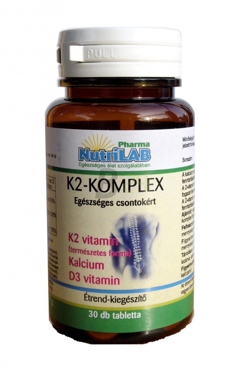 Nutrilab k2-komplex tabletta (30 db) ML077156-32-9