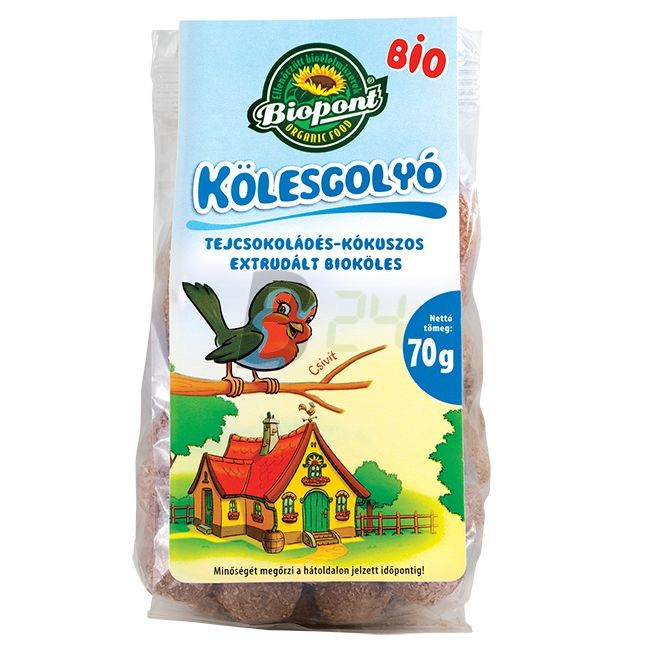 Biopont bio kölesgolyó tejcsokis-kókusz (70 g) ML078422-34-8